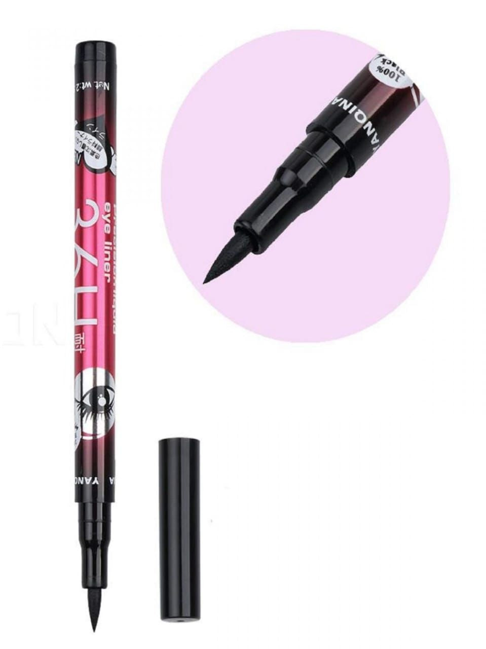Waterproof Eyeliner Pencil Long Lasting Black Liquid Eye Liner Pen, Smudge Proof & Quick Dry Eye Makeup