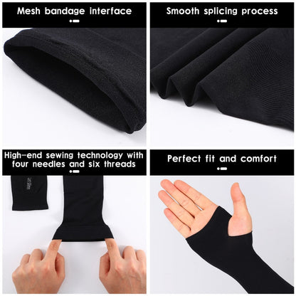 3 Pair Thumb Hole Arm Sleeves for Girls boys Women & Islamic Hijab Wearers UV Protection & Moisture Wicking Perfect for Cycling Running Golf & Outdoor Sports