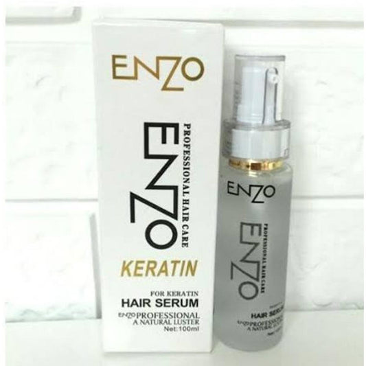 Enzo Keratin Hair Serum 100ml – Professional Hair Care Serum for Smooth, Shiny & Frizz-Free Hair | Repair & Nourish Formula