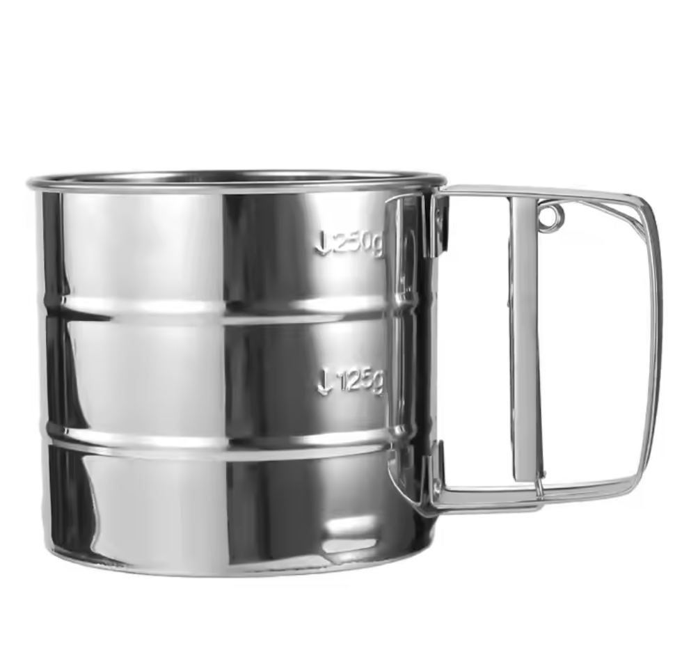 Stainless Steel 3 Cup Flour Sifter