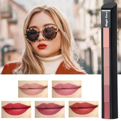 5 in 1 Lipstick Matte lipsticks Waterproof | Long Lasting |Lipstick Long lasting Random Shades Lipsticks 3.5g