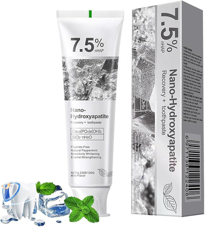 Holydeer Nano Hydroxyapatite Toothpaste | Fluoride Free Enamel Repair & Remineralization | Teeth Whitening Toothpaste | Anti Cavity & Tooth Sensitivity Relief | Gum Protection | Natural Tooth Paste for Sensitive Teeth | Adults & Kids | Fresh Breath