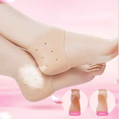 Silicone Gel Heel Pad Socks For Pain Relief And Anti Crack Heel 1 Pair Heel Cups Heel Guards Heel Protectors Heel Sleeves For Relieve Heel Pads Cushion Heel Pain, Heal Dry Cracked Heels, Achilles Tendinitis, For Men & Women