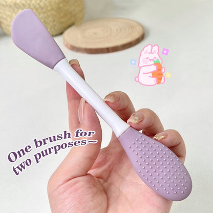 Introducing our Silicone Double Head Mask Brush—a versatile tool for precise mask application and deep cleansing. With dual silicone heads for even distribution and portability, it's your skincare essential for effortless routines.