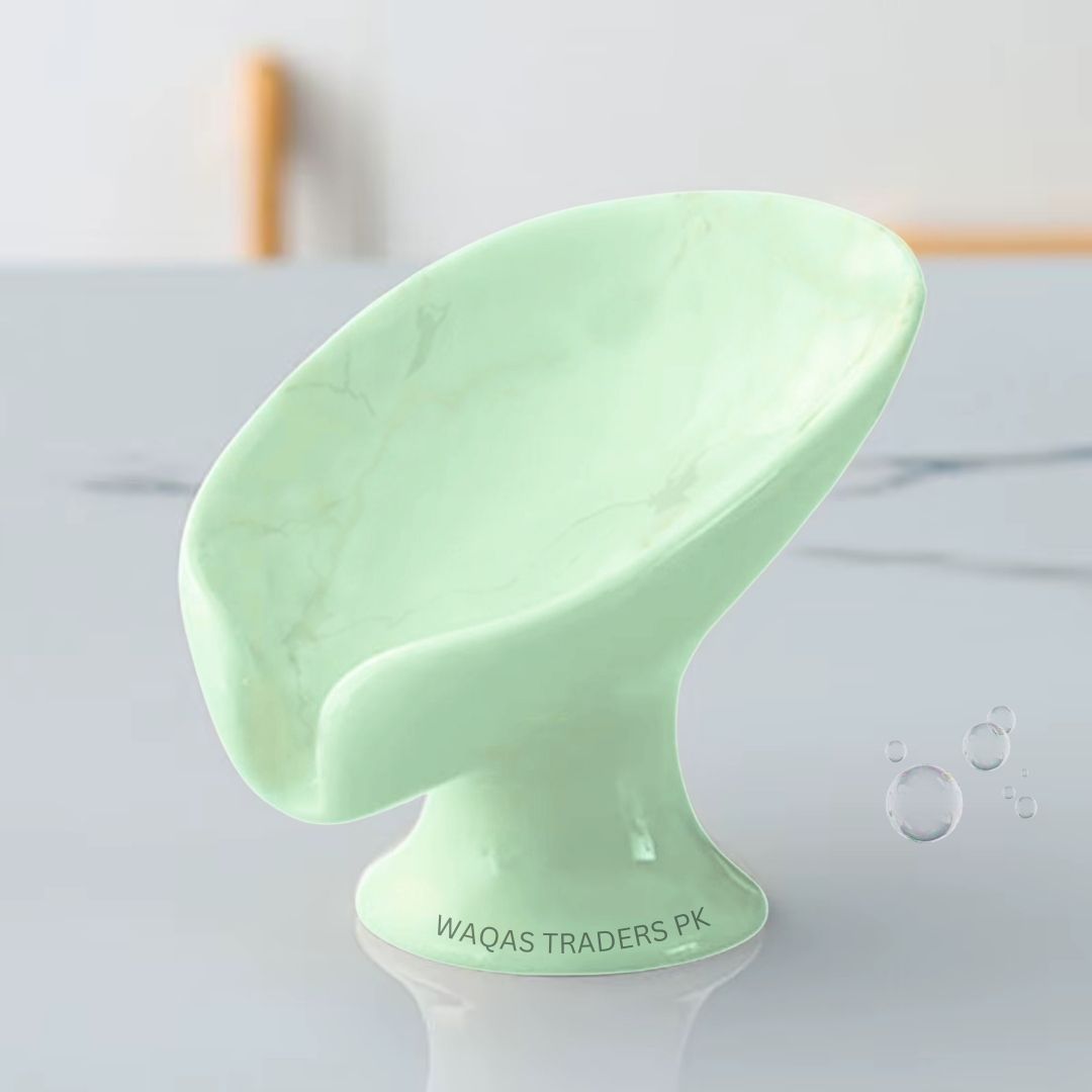 Newstyle Leaf Shape Soap Box Drain Soap Holder