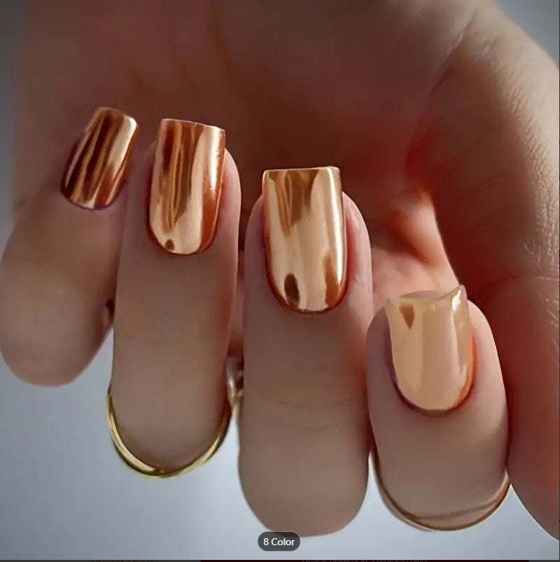 Diamond Acrylic Fake Nails Set