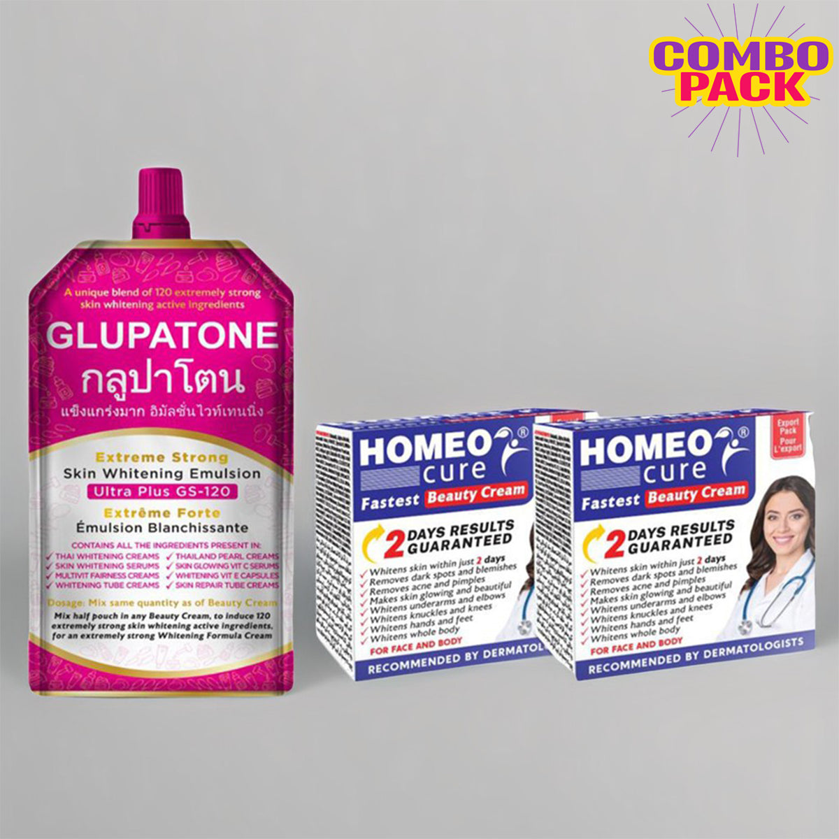 GULPATONE Extreme Strong Whitening Emulsion Ultra Plus GS-120 For Face & Body 50ml