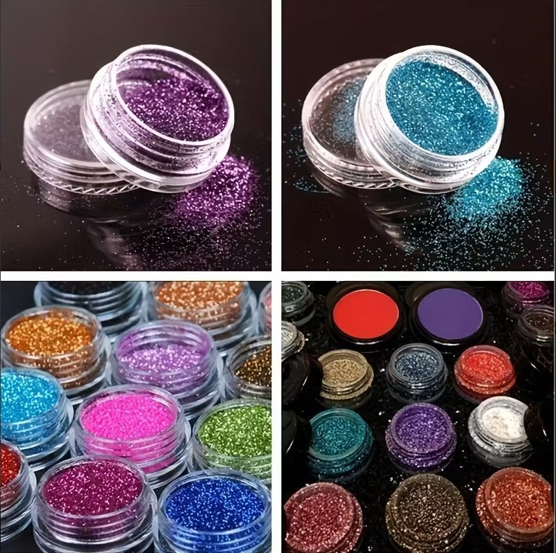 Metallic Glitter Shades Eyeshadow & Nail Art Palette |