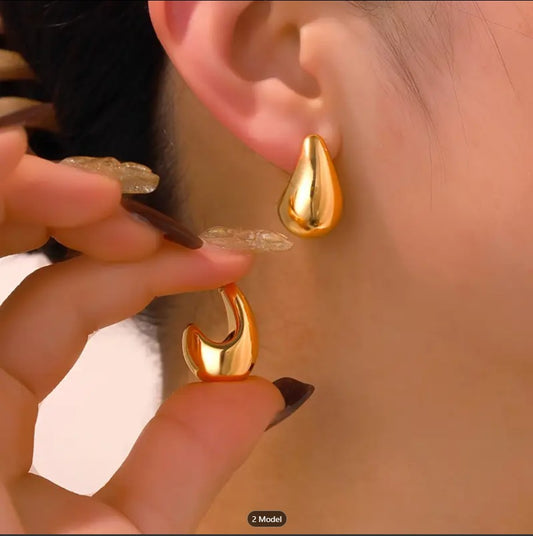 Stud Earrings Ingemark Vintage Gold And Silver Colour