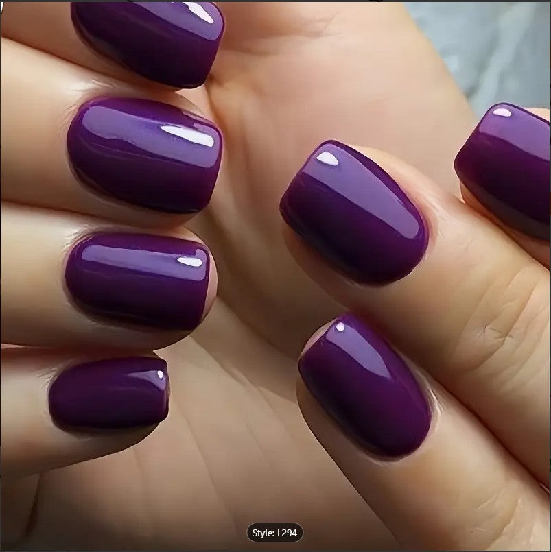 Diamond Acrylic Fake Nails Set