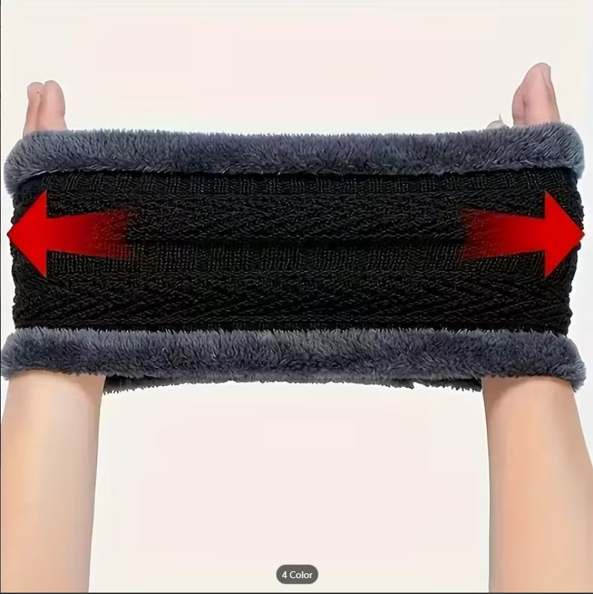3 PCS Winter Hat & Scarf Set for Women & Men