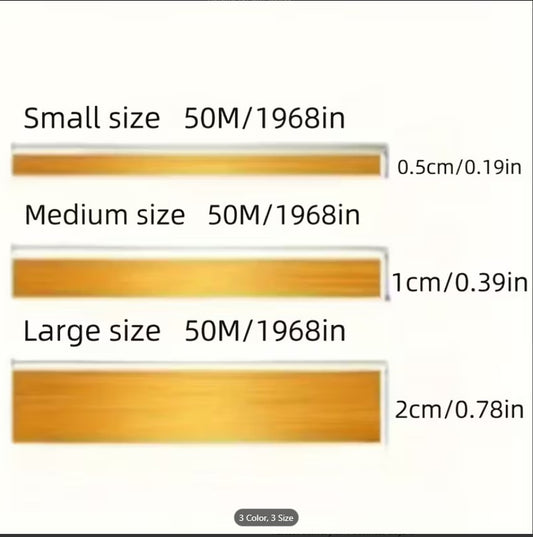 Self-Adhesive Tile Stickers Golden Tape