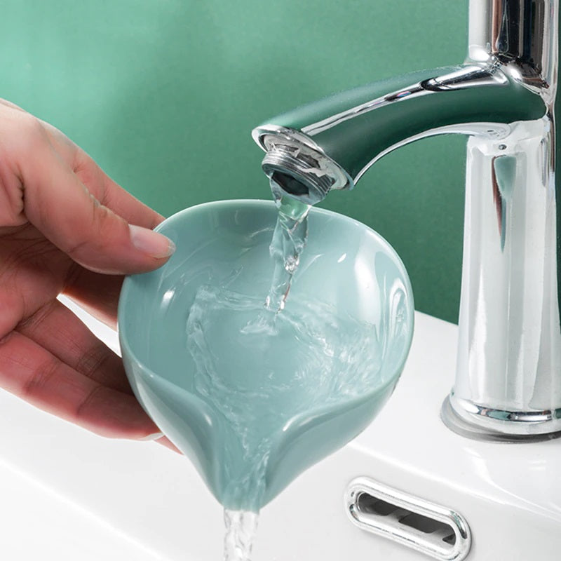 Newstyle Leaf Shape Soap Box Drain Soap Holder