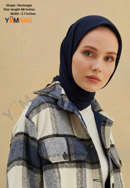 Blue Luxury Chiffon Hijab for Women & Girls