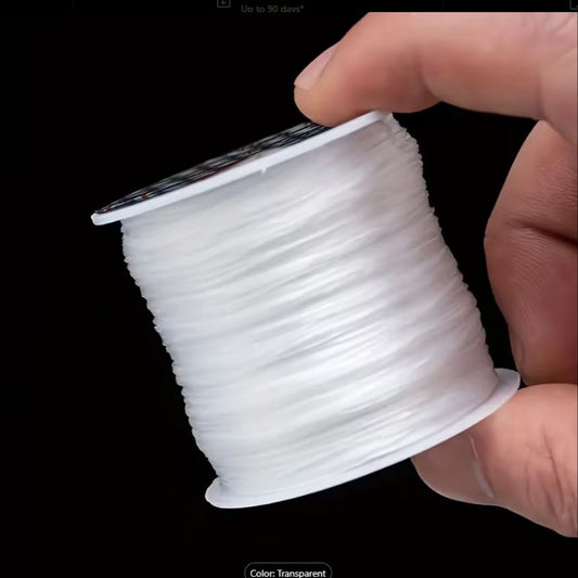 50 Meter Transparent Elastic Thread for Bracelets – Stretchable String for Beads & Jewelry Making