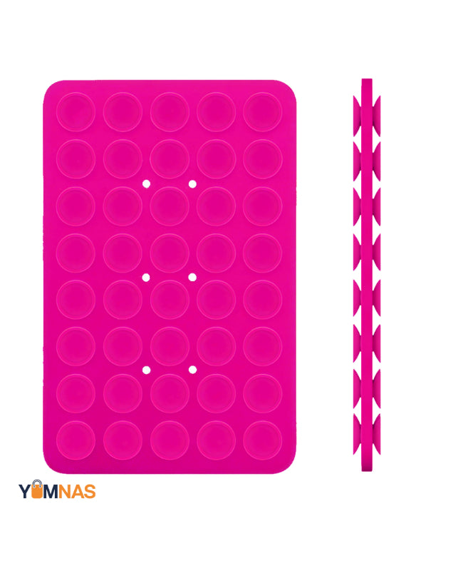 Double Side Silicone Suction Pad Phone Holder Self - Adhesive Rubber Suction Holder Silicon Square Phone Case Silicon Pad For Phone - Compatible With All Mobiles & Tablets