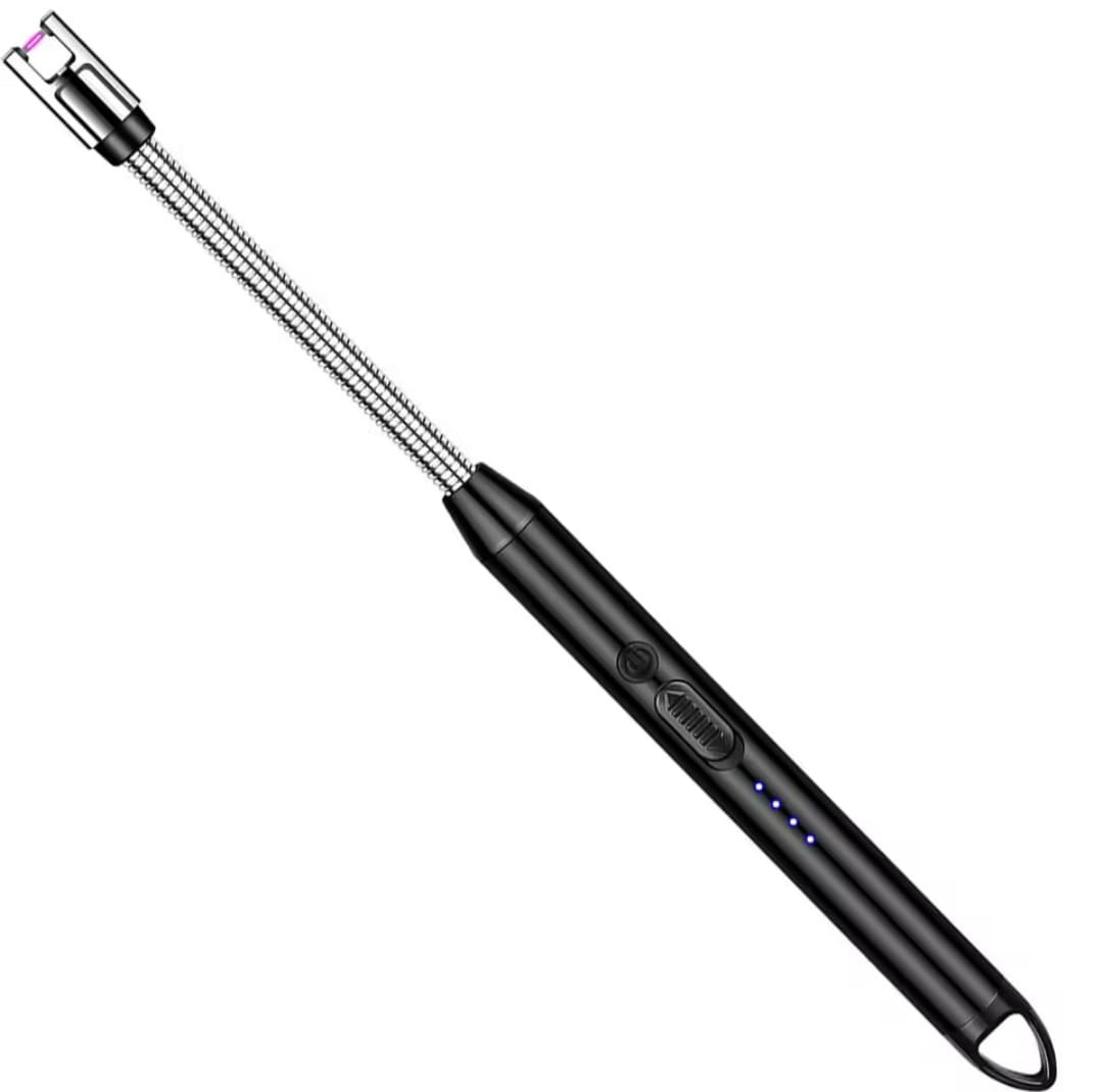 Electric Arc USB Rechargeable Flameless Arc Lighter Flexible and Windproof for Candles, Hiking, Camping, Kitchen, Fireplaces 360 degree free rotation