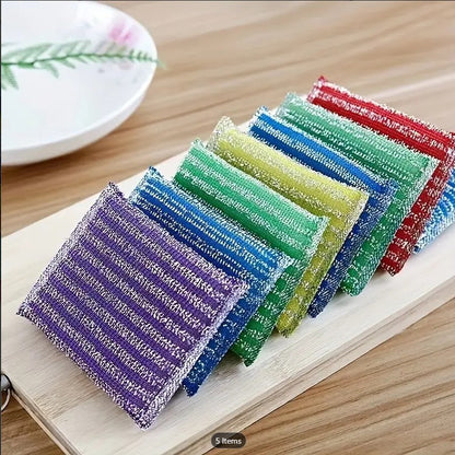 1 Premium Non-Scratch Kitchen Cleaning Sponges | Double-Sided Reusable Dish Scrubber Pads for Pots, Pans & Non-Stick Cookware