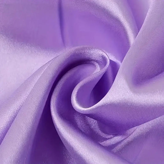 Lilac Unstitched 2 Piece Plain Imported Korean Silk Shirt & Trouser Set for Women