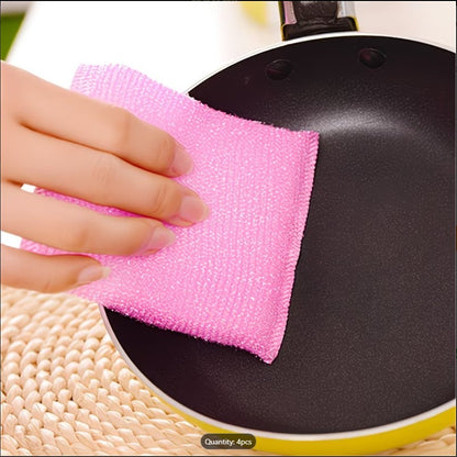 1 Premium Non-Scratch Kitchen Cleaning Sponges | Double-Sided Reusable Dish Scrubber Pads for Pots, Pans & Non-Stick Cookware