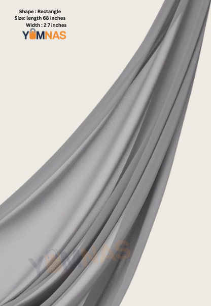 Light Grey Luxury Chiffon Hijab for Women & Girls