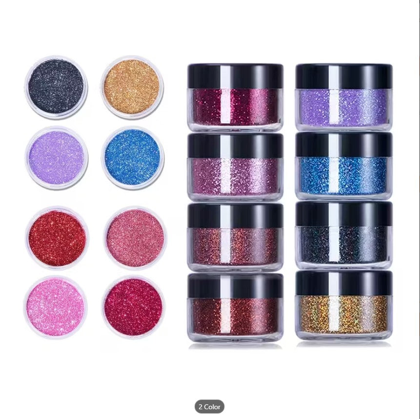 Metallic Glitter Shades Eyeshadow & Nail Art Palette |