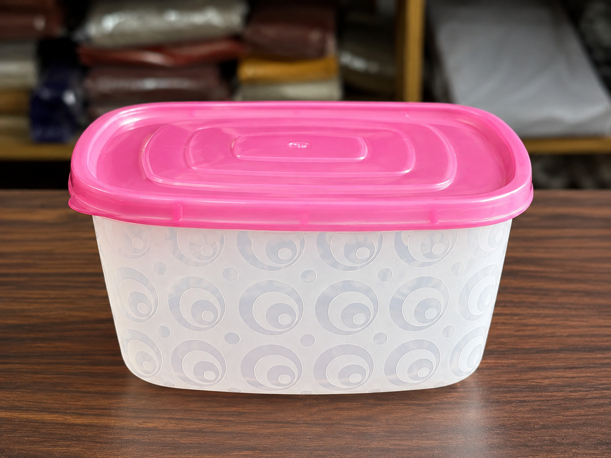 Premium 5-Piece Square Food Storage Container Set - BPA Free, Leak Proof, Stackable Kitchen Organizers with Colorful Lids
