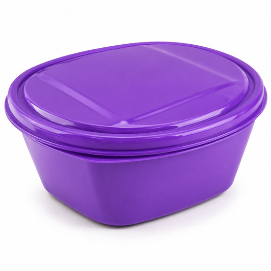 Premium Multicolored Round Food Storage Container Set - Airtight Leakproof BPA Free Kitchen Organizers with Assorted Lids