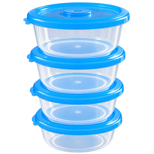 Premium Red and Pink Rectangular Food Storage Container Set - Airtight Leakproof BPA Free Kitchen Organizers with Vibrant Lids