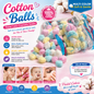Premium Multicolored Cotton Balls - 100% Pure Soft Cotton Spheres for Makeup Removal, Skincare, Baby Care & Crafts