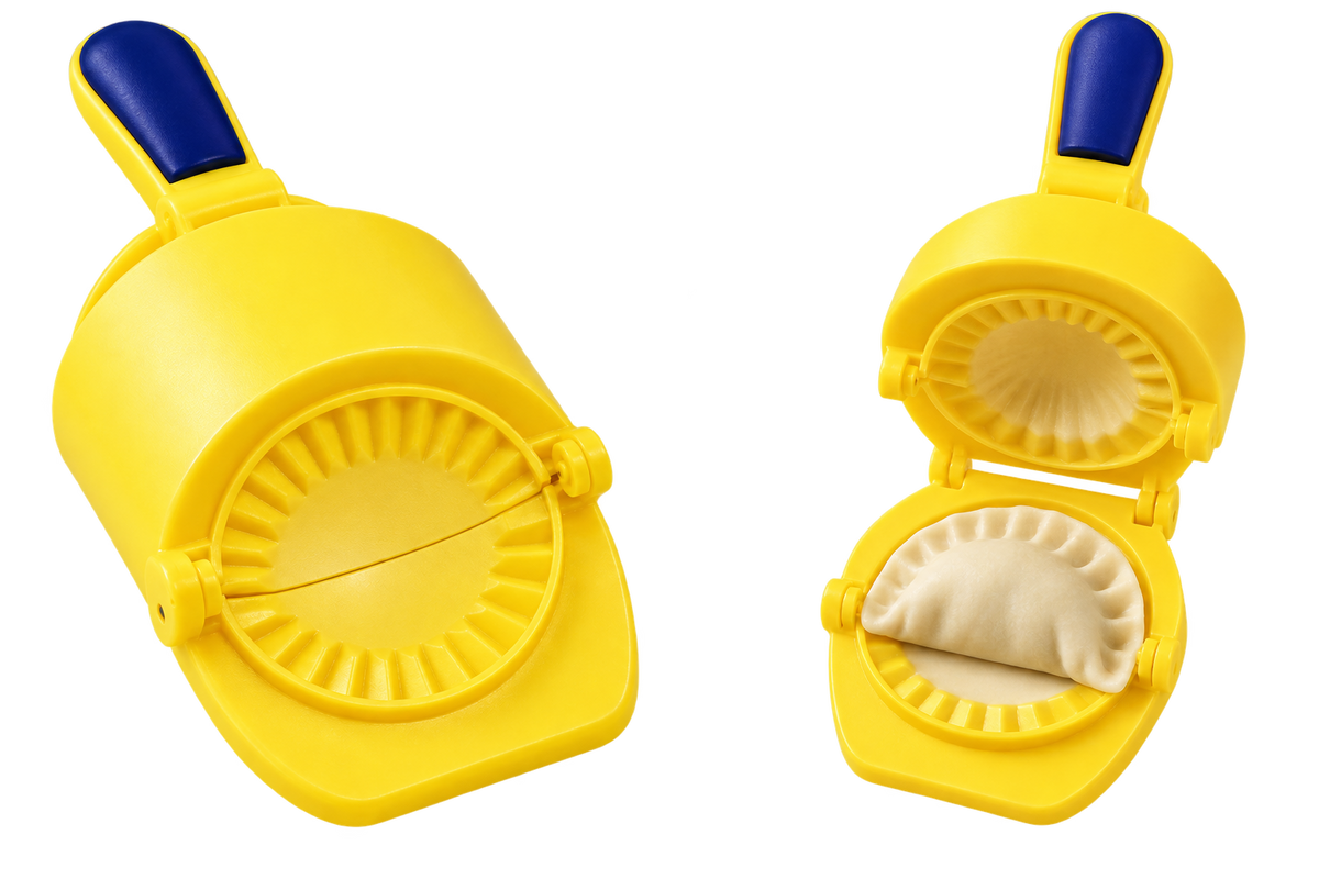 Manual Momos & Dumpling Maker Machine - Press Wrapper & Mould Kitchen Tool for Quick Home-Made Dumplings, Empanadas & Wontons