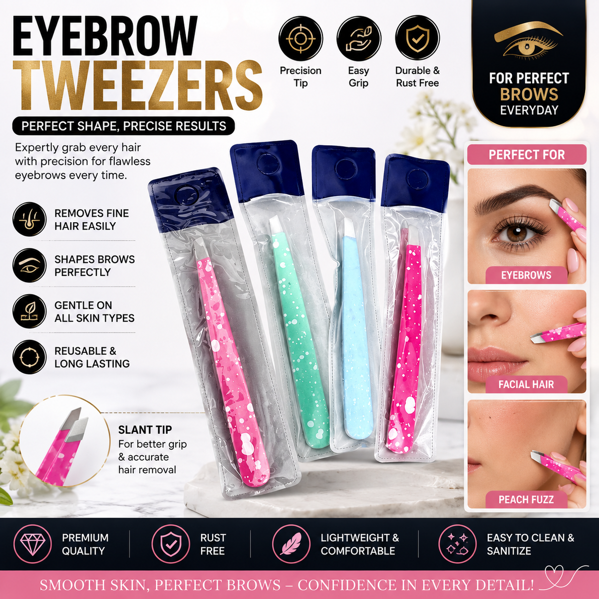 ESD Stainless Steel Tweezer Anti Static Tweezers Electronics Repair Tools Set Select as per