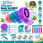 Silicone Body Scrubber Bath Belt For Men And Women Exfoliating Back Washer Shower Strap With Massage Nubs