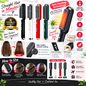Hair Straightener Brush Curling Comb 2 In 1 Hair Hot Comb Anti-Scald Hair Straightener Brush For Girls Electric Heated Hair Styler Tool, Travel, Professional Salon at Home