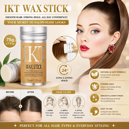 Hair Gel On Wax Stick - 75g - Gel Based - Hair Styling Wax - Makes Hair Look Neat and Tidy