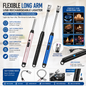 Electric Arc USB Rechargeable Flameless Arc Lighter Flexible and Windproof for Candles, Hiking, Camping, Kitchen, Fireplaces 360 degree free rotation