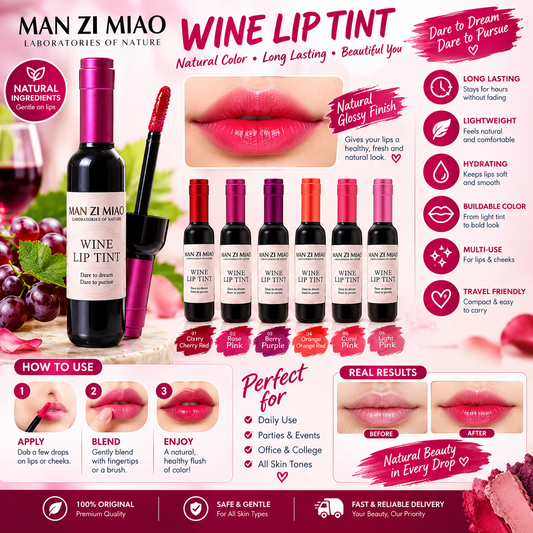 Wine Lips & Cheek Tint Liquid Lip Tint