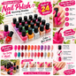 Pack of 24 Piece Peel off Nail Polish Fast Drying Long-lasting Nail Polish Removable
