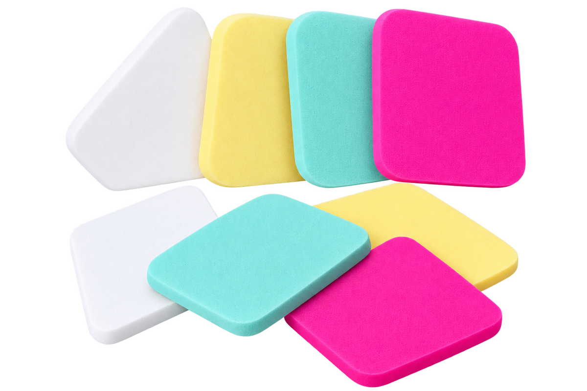Professional Makeup Sponge Set - Soft Latex-Free Cosmetic Blender Sponges for Foundation, Concealer, Blush & Powder