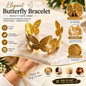 Gold Butterfly Bracelet for Women – Elegant Adjustable Cuff Bangle, Luxury Fashion Jewelry