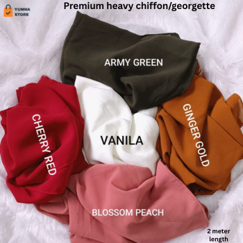 5 BUNDLE HIJAB Luxury Chiffon Hijab for Women & Girls