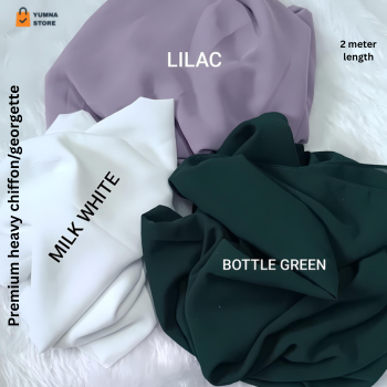 3 Bundle Of Luxury Chiffon Hijab for Women & Girls