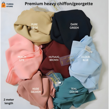 7 Bundle Luxury Chiffon Hijab for Women & Girls