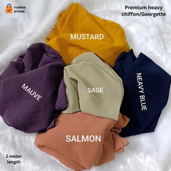 5 BUNDLE HIJAB Luxury Chiffon Hijab for Women & Girls