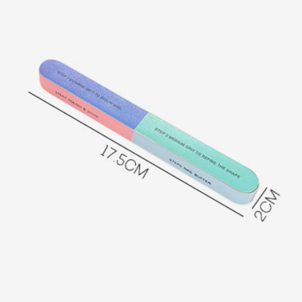 Professional 7 Way Nail Filer & Buffer Block – 7 Steps Nail Buffering Files, Washable Emery Board, Nail Filer, Nail Shiner & Polisher for Smooth, Shiny Nails, Manicure & Pedicure Tools Set for Women & Men