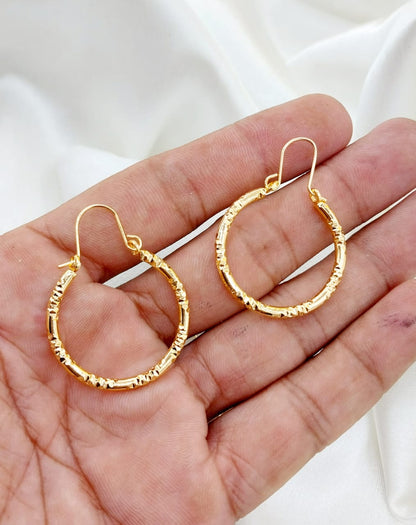 Bali Style Earing Gold Plated Jewelry for Women & Girls