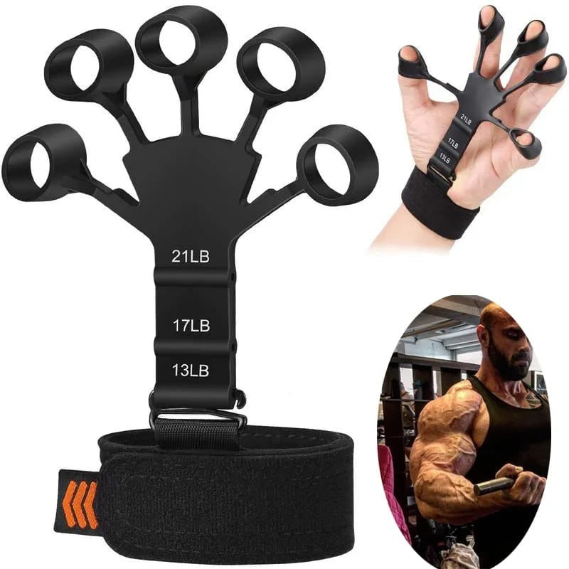 Finger Gripper & Finger Exerciser – Adjustable Hand Grip Strengthener for Gym, Sports, Stress Relief & Finger Rehabilitation Tool