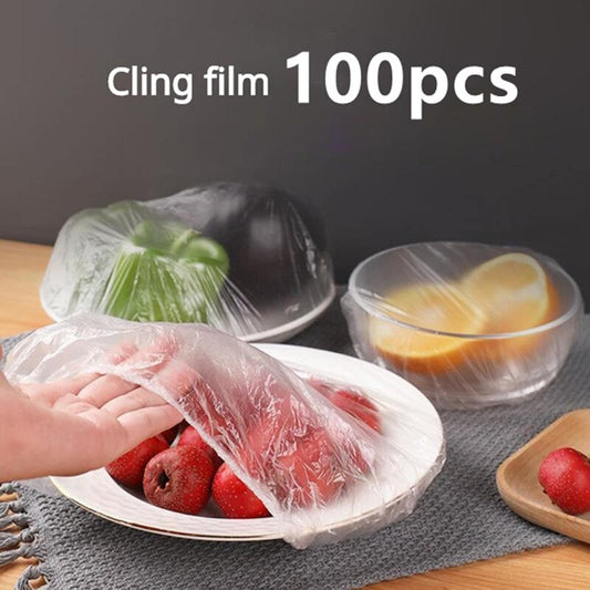 100PCS Reusable Elastic Food Storage Covers – Fresh & Safe Bowl Covers for Fruits, Vegetables & Containers