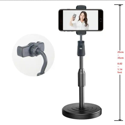 Adjustable Mobile Phone Holder Stand – 360° & 180° Rotation