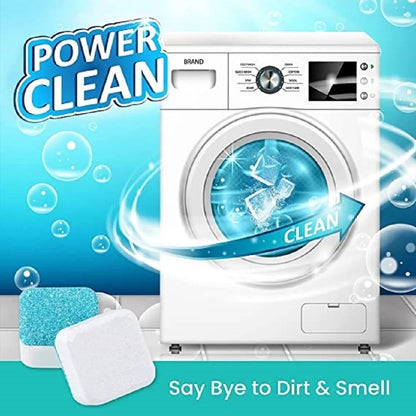 12pcs Washing Machine Cleaning Tablets – Odor & Bacteria Remover